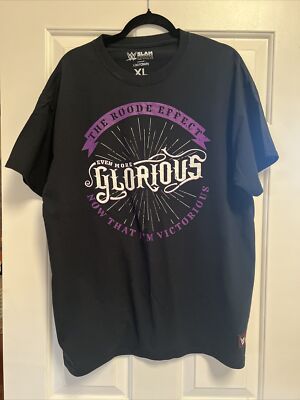 WWE Authentic Bobby Roode 'Glorious' Slam Crate XL Black T-Shirt. New No Tags