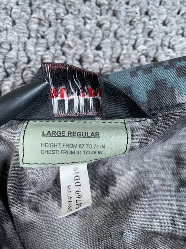 Tru Spec Digital Camouflage Shirt Jacket Adult Large Regular Gray Camo Tactical - Picture 4 of 15