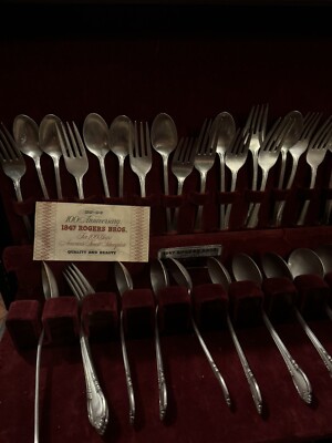 1847 Rogers Bros. Silverware 93 pc Lot Various pcs / sets