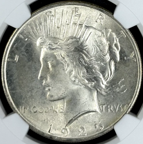 1925-P $1 Peace Dollar NGC MS66 -- Blast White Gem w/ Great Luster