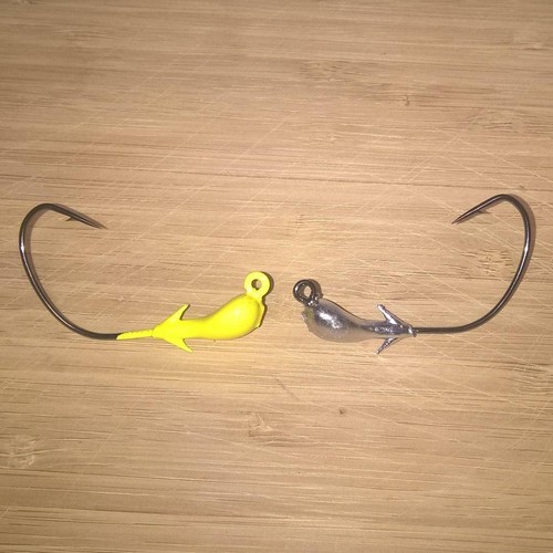 10 BARBED SPARKIE 1/4oz Jigs 3/0 EWG BLACK NICKEL HOOK Boxing Glove JIG