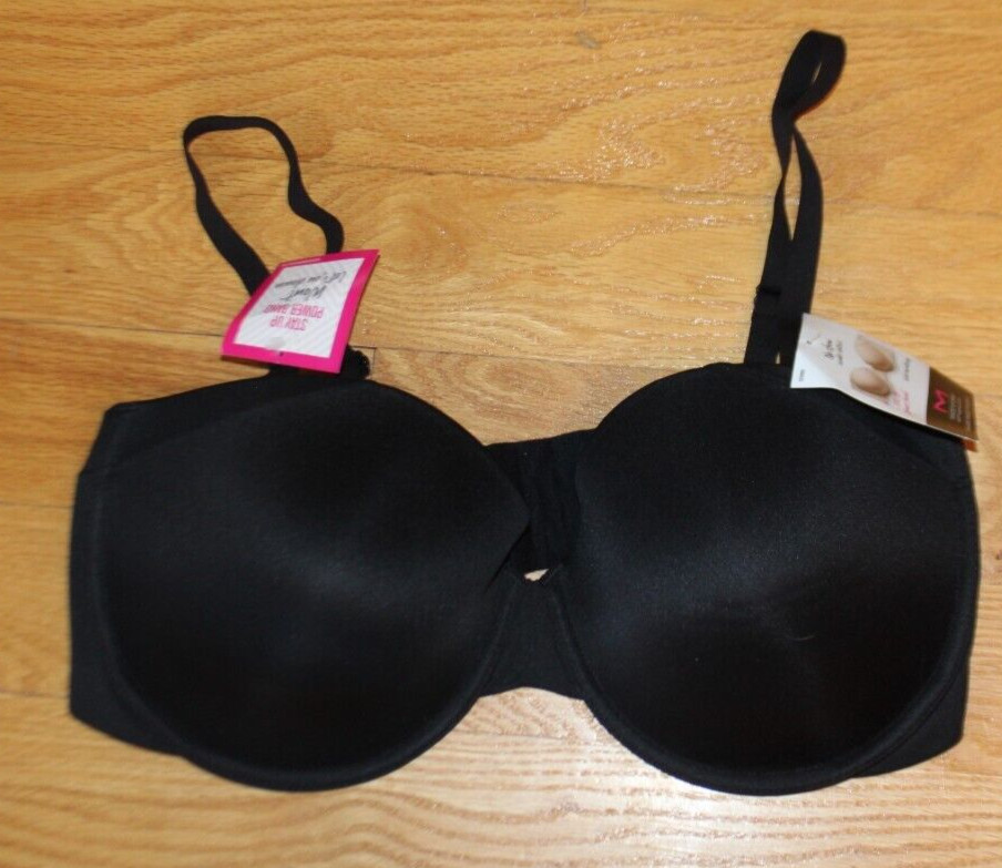 Maidenform Self Expressions Women’s Side Smoothing Strapless Bra Black Size 40D