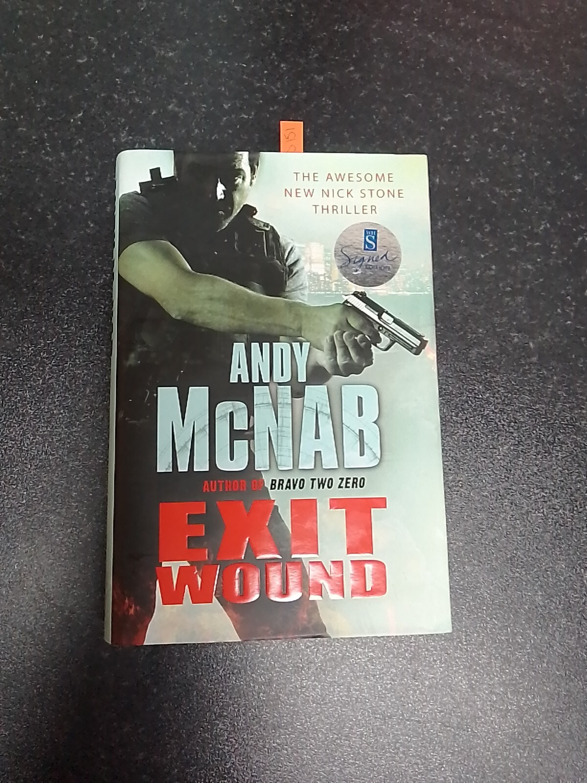 Andy McNab  Exit Wound  signed by author, first edition, hardback book
