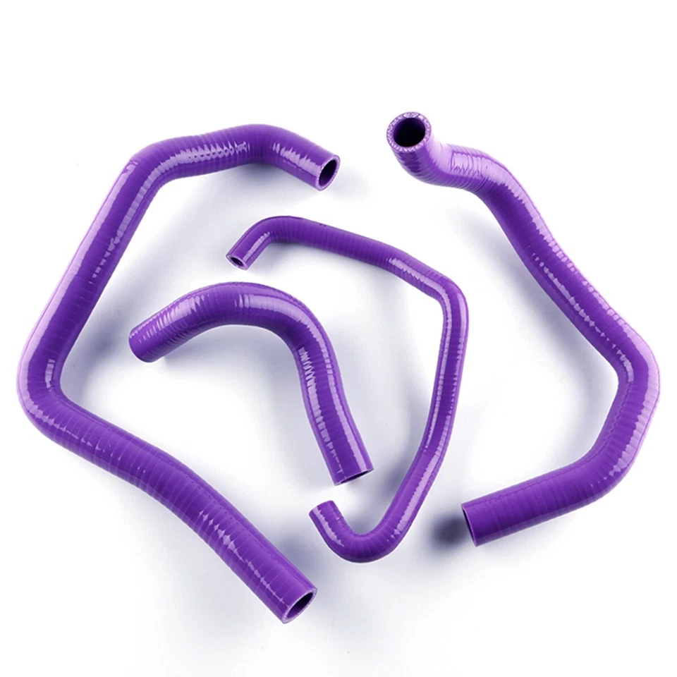 For 2005 2006 Kawasaki Ninja ZX6R ZX-6R ZX636C Black Silicone Radiator Hose Kit - Image 2 of 4