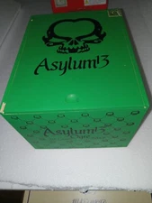 ASYLUM13 OGRE EVERYONE SEEKS ASYLUM TOBACCO EMPTY WOODEN CIGAR BOX