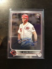 2022 Topps Chrome Trey Amburgey Autograph Rookie Auto RC #RA-TA Reds Card PWE