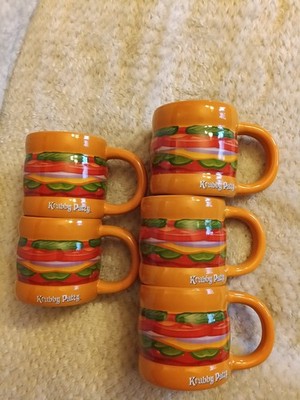 2023 Nickelodeon Spongebob KRABBY PATTY COFFE MUGS SET