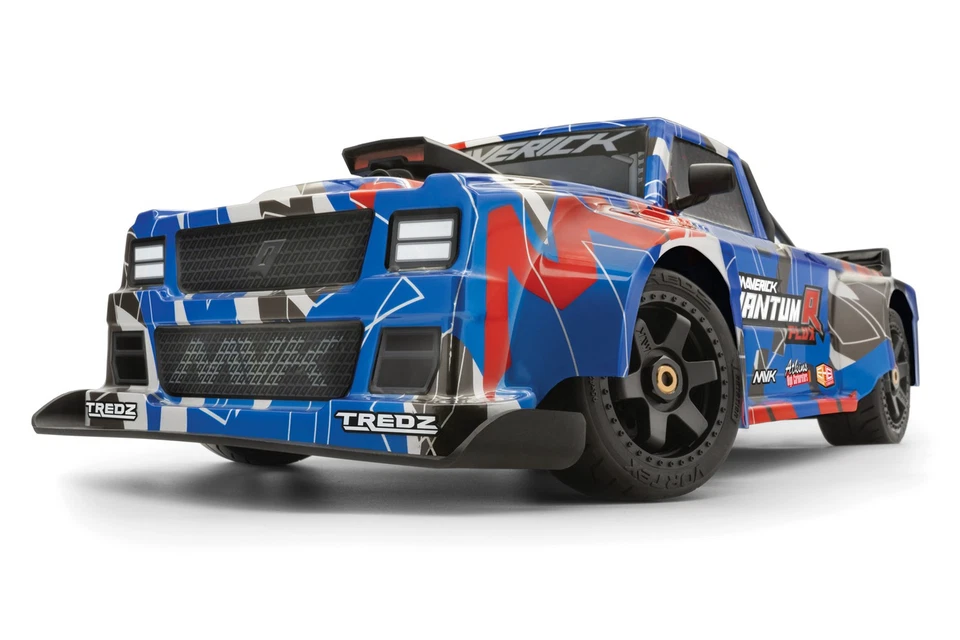 MAVERICK QuantumR Flux 4S 1/8 4WD Race Truck BlauRot 150312 Brushless Modellauto - Bild 4 von 4
