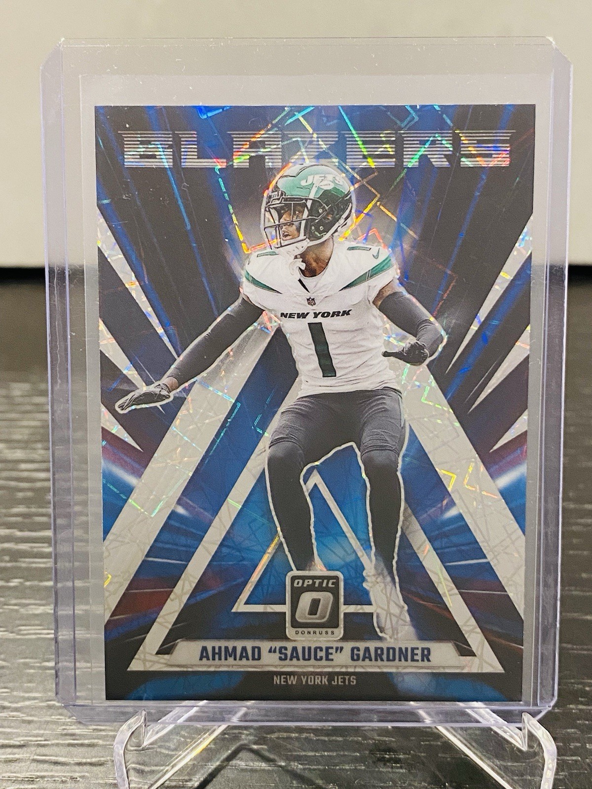 2023 Donruss Optic AHMAD SAUCE GARDNER BLAZERS CASE HIT #10 NEW YORK JETS