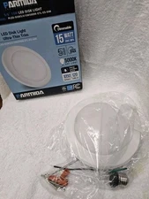 PARMIDA (1 Pack) 5/6” Dimmable LED Disk Light Flush Mount Recessed Retrofit