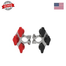 Multi-Connection Top Post Battery Terminals, 3-Gang, Solid Zinc Construction,...