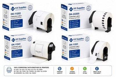 Premium Qualität kompatible DK Etikettenbänder DK22205 DK11201 DK11202 DK11241