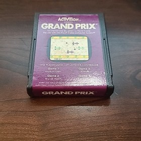 Grand Prix (Atari 2600, 1982) Complete In Box With Inserts Tested Working