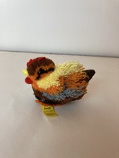 Vintage Steiff Baby Chick/Rooster Pom Pom Minature with Tag 7255/00
