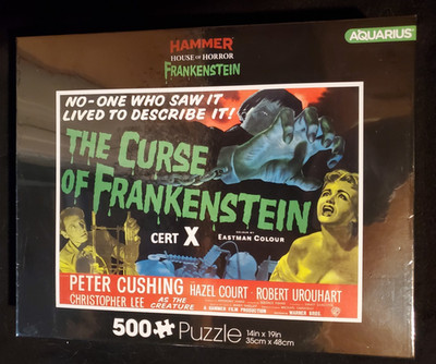 CURSE OF FRANKENSTEIN Hammer House of Horror 500-piece Jigsaw Puzzle 14''x 19''