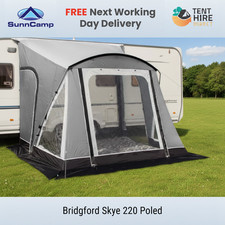 Sunncamp Bridgford Skye 220 Caravan Porch Awning Swift Up Grey Poled 2026