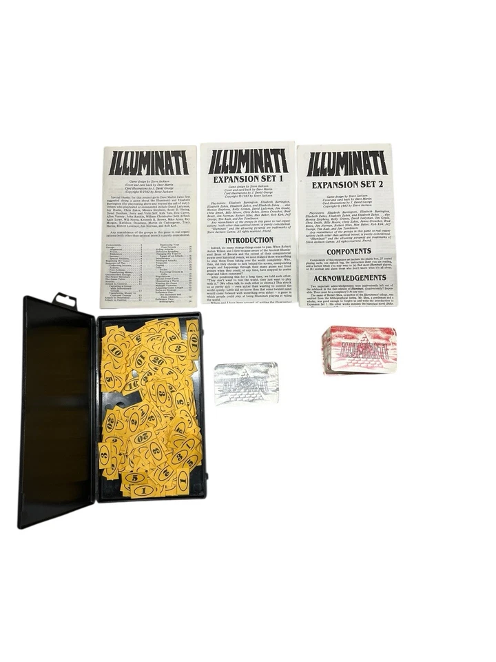 Vintage 1982 Illuminati Card Board Game Steve Jackson Games - Image 3 of 4