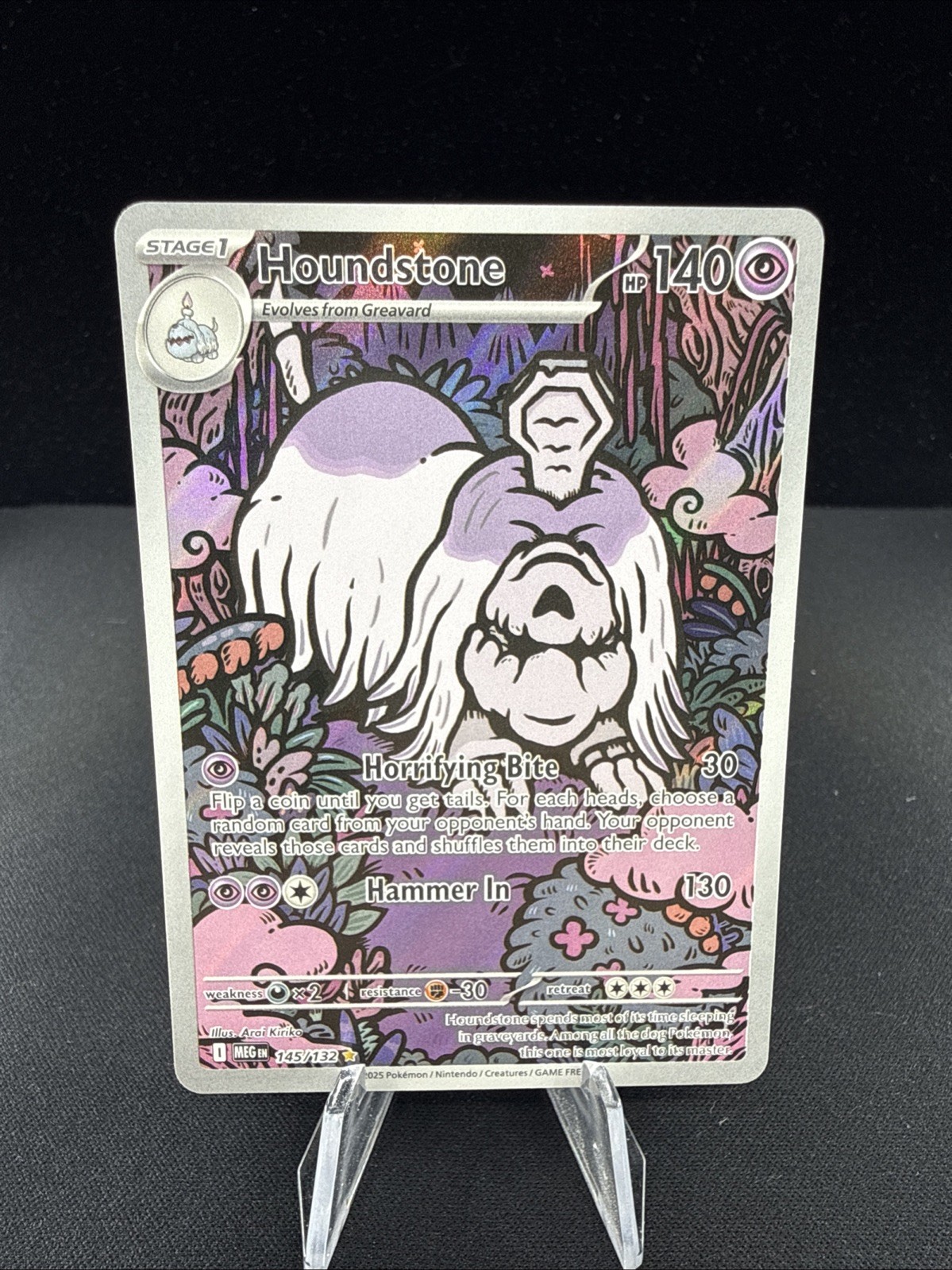 Houndstone - Illustration Rare ME01: Mega Evolution 145/132 NM