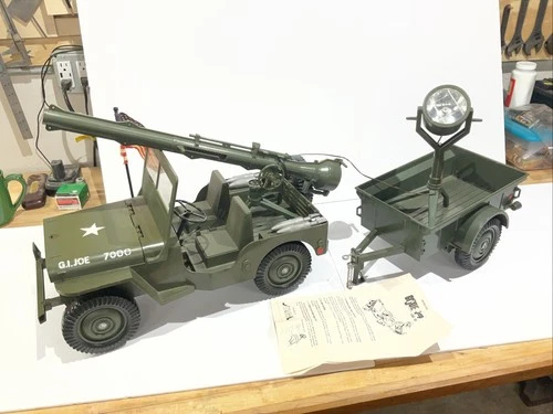 Vintage 1965 Hasbro GI JOE Official Jeep Combat Set  W/Original Box one owner