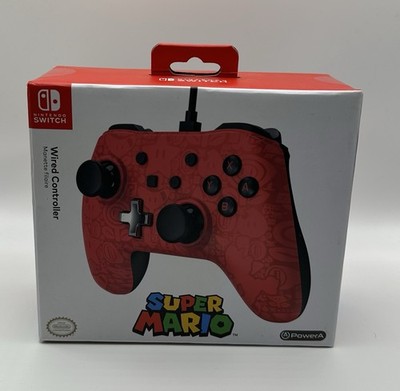 POWERA SUPER MARIO WIRED CONTROLLER PLUS FOR NINTENDO SWITCH - RED NEW IN BOX