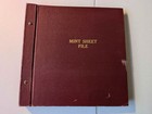 Mint File Holding 59 Sheets, 29 with Associated Post Office Bulletin  Mint NH