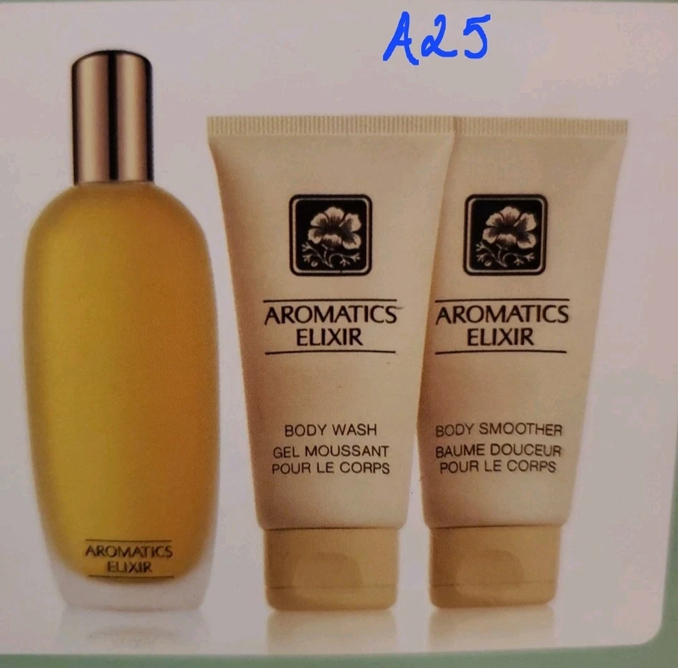 НОВЫЙ парфюмерный спрей Clinique Aromatics Elixir Riches, средство для мытья тела, более гладкий подарочный набор - Изображение 2 из 4