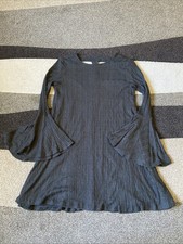 Altard State Ladies Size Medium Gray Flare Sleeve Midi Dress