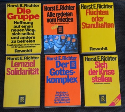 7x TB Horst E. Richter Gruppe Krise Gotteskomplex Flüchten Frieden Solidarität