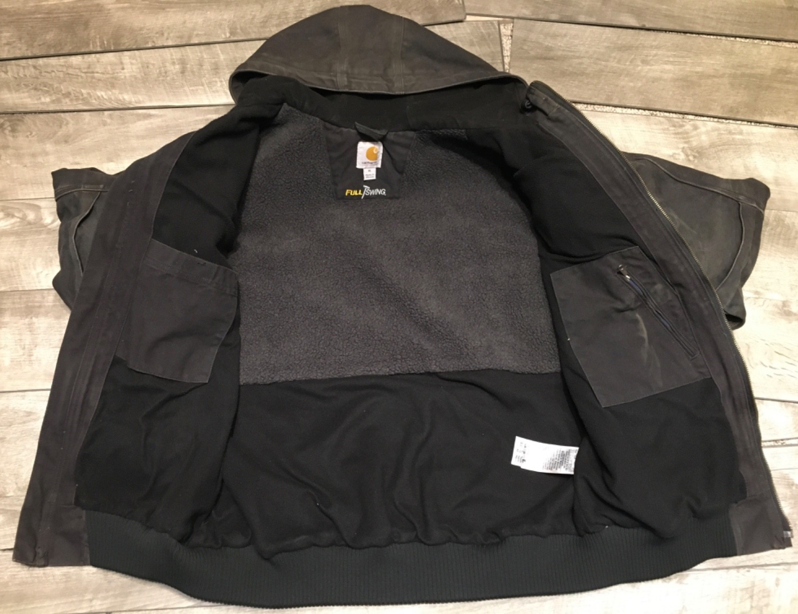 Carhartt 102360 Men's Full Swing Armstrong Active Black Sherpa-Lined Jacket XL thumbnail 7