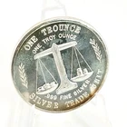 Vintage Silver Trade Unit “One Trounce” 1oz .999 Silver 3‑Section Scarce