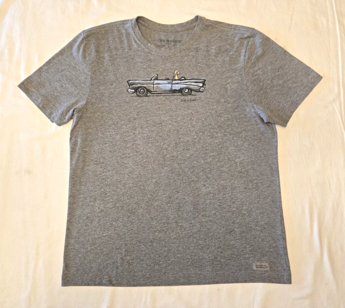 T-shirt femme à manches longues rouge marron Life Is Good It's A