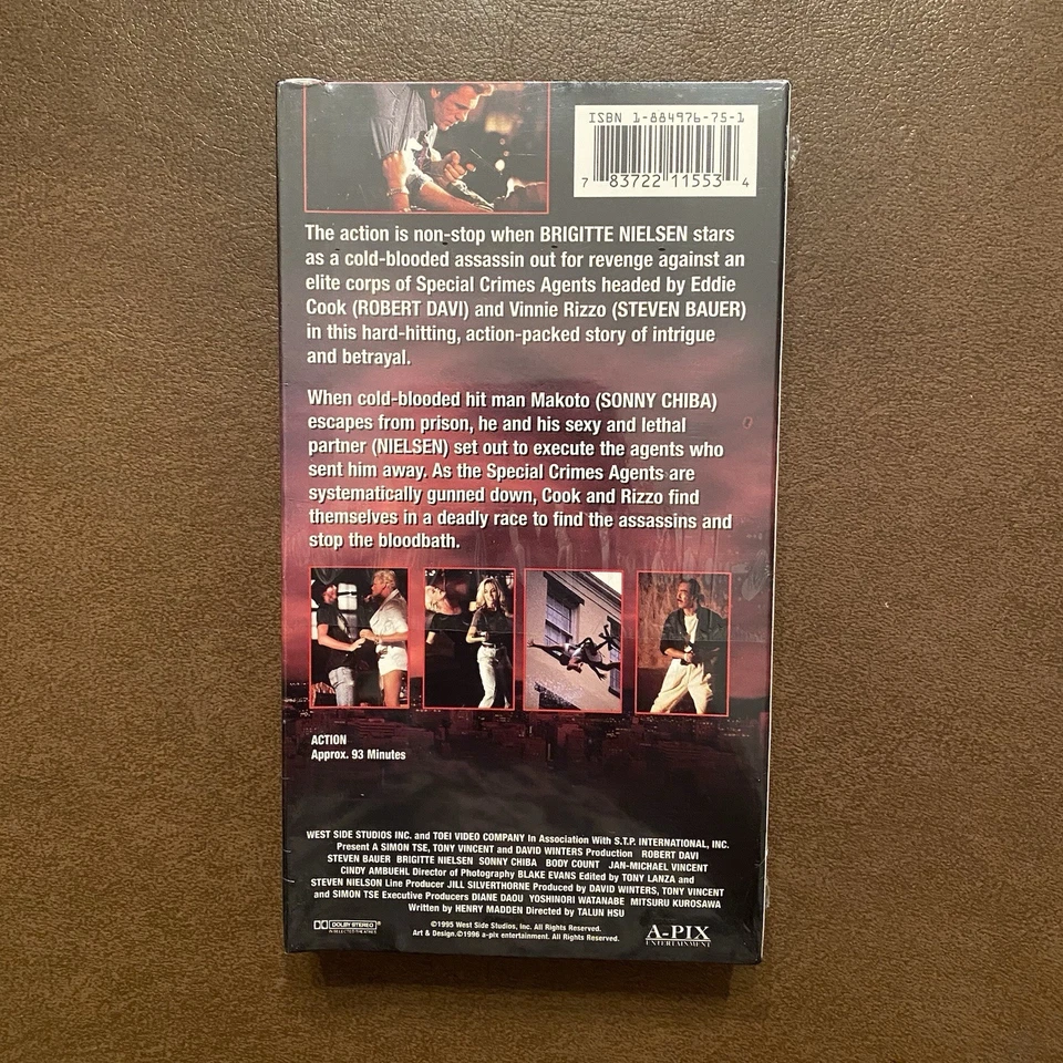 Body Count VHS 1996 Screener Promo Tape Brand New Sealed Brigitte Nielsen - Image 2 of 4