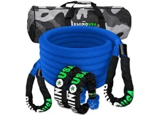 Rhino USA 7/8"x30' Kinetic Rope Recovery Kit w/Soft Shackles Blue
