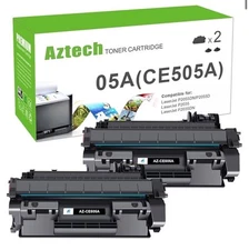 2PK CE505A Toner Cartridge For HP 05A LaserJet P2035 P2035N P2055DN P2050 P2030