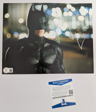 Christian Bale Batman Signed 8x10 Photo Beckett COA Authentic Autograph L