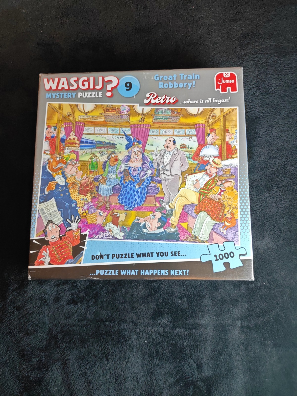 Wasgij Retro Mystery 9, the Great Train Robbery - Unique 1000 Piece Jigsaw