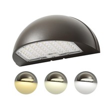 Half Moon Full Cut Off LED Wall Pack Light, Selectable Wattage  CCT 60W/48W...