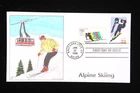 US COVER ALPINE SKIING WINTER SPORTS FDC COMBO HAND COLORED INFO CACHET 4 OF 7