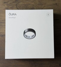 Oura Ring 4 - Smart Activity Tracker - Size 8 - Black / Noir - Brand New