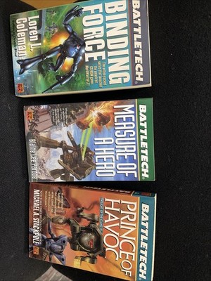 3x BattleTech: Binding Force, Measure Of A Hero, Prince Of Havoc 