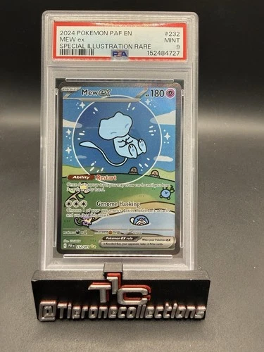 2024 POKEMON PAF EN-PALDEAN FATES SPECIAL ILLUSTRATION RARE #232 MEW EX PSA 9