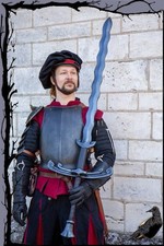 Larp Waffe - Landsknecht Langschwert Gro&szlig;schwert Flamberge 150cm  Epic Armoury