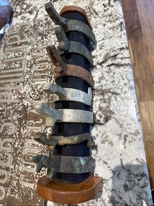 Seven Antique Horse Spurs on Display – Mixed Styles