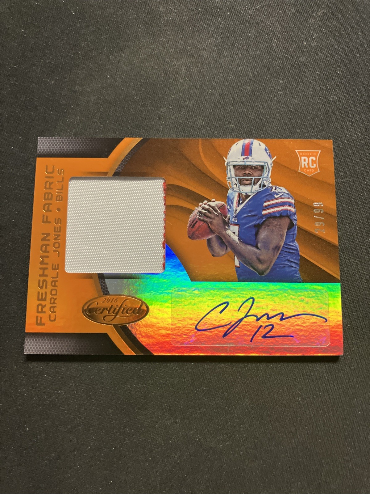 Cardale Jones Panini Certified #231 Mirror Orange