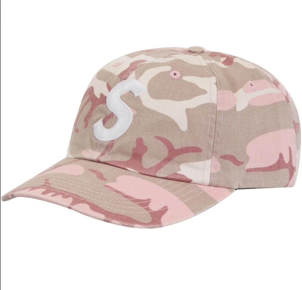 Supreme Pink Camo S Logo Hat / Cap SS25 New York 6 Panel Pigment
