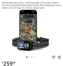 GPS Wireless Dog Fence – with Dog Collar & Free App