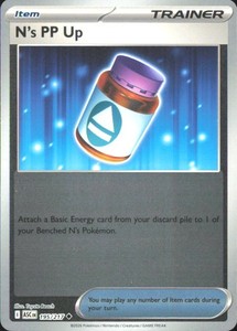 N's PP Up - 195/217 Reverse Holo - Mega Evolution: Ascended Heroes