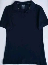 Girl's Kenneth Cole School Uniform Basic Dark Blue Polo Shirt Sz.16