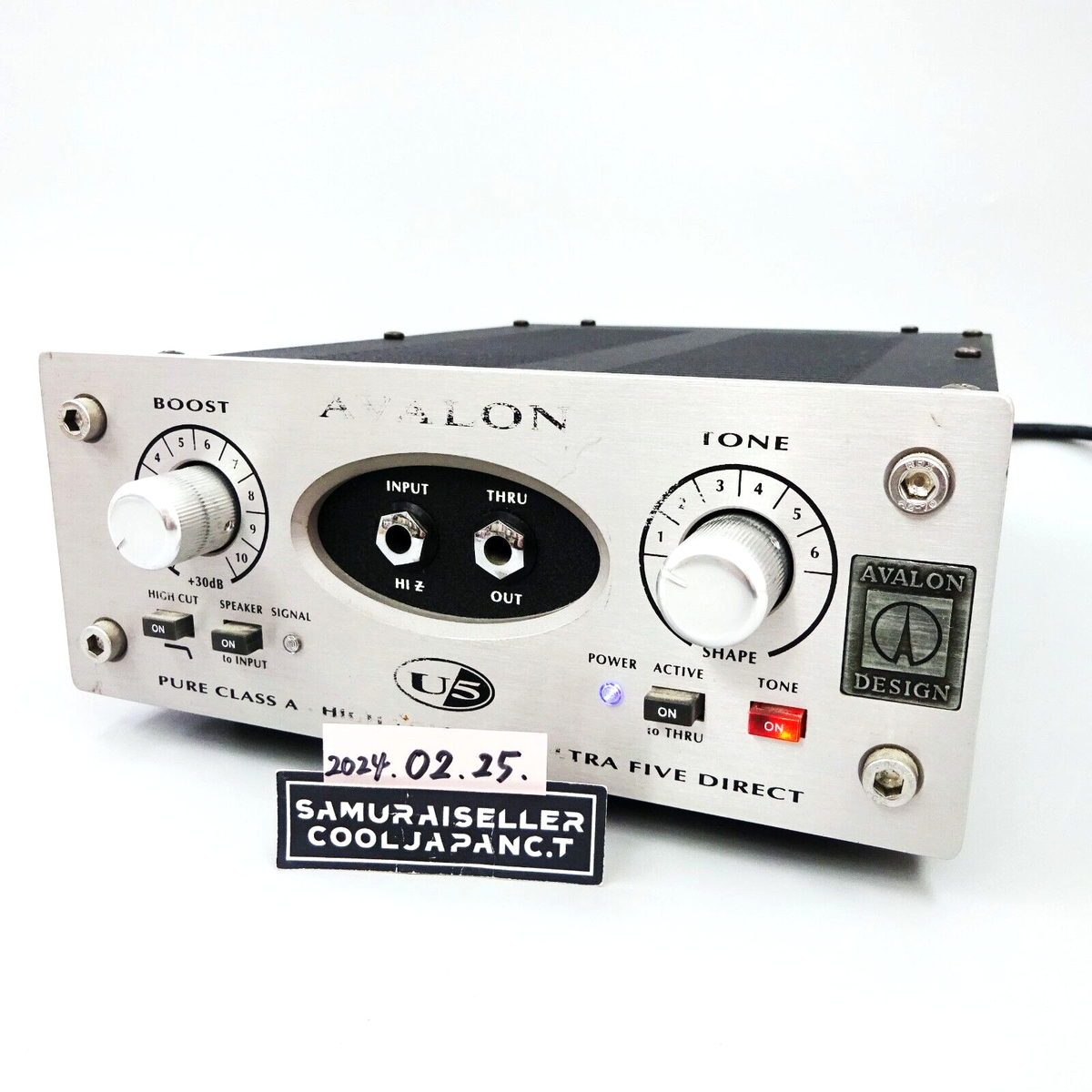 AVALON U5 プリアンプDI ラックマウント耳付