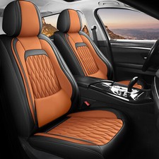 Nappa Leather Universal Car 5 Seat Covers Full Set Front Rear Cushion Protector Nappa Leather Universal Car 5 Seat Covers Full Set Front Rear Cushion Protector